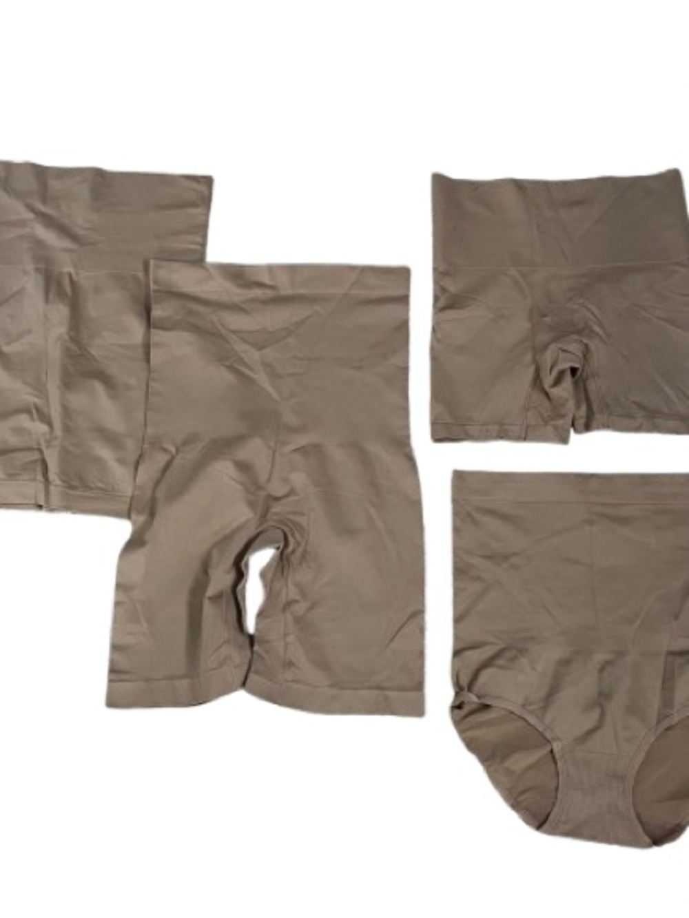 Yummie by Heather Thomson M/L 4 piece essentials Seamless Shaping Bottoms Almond